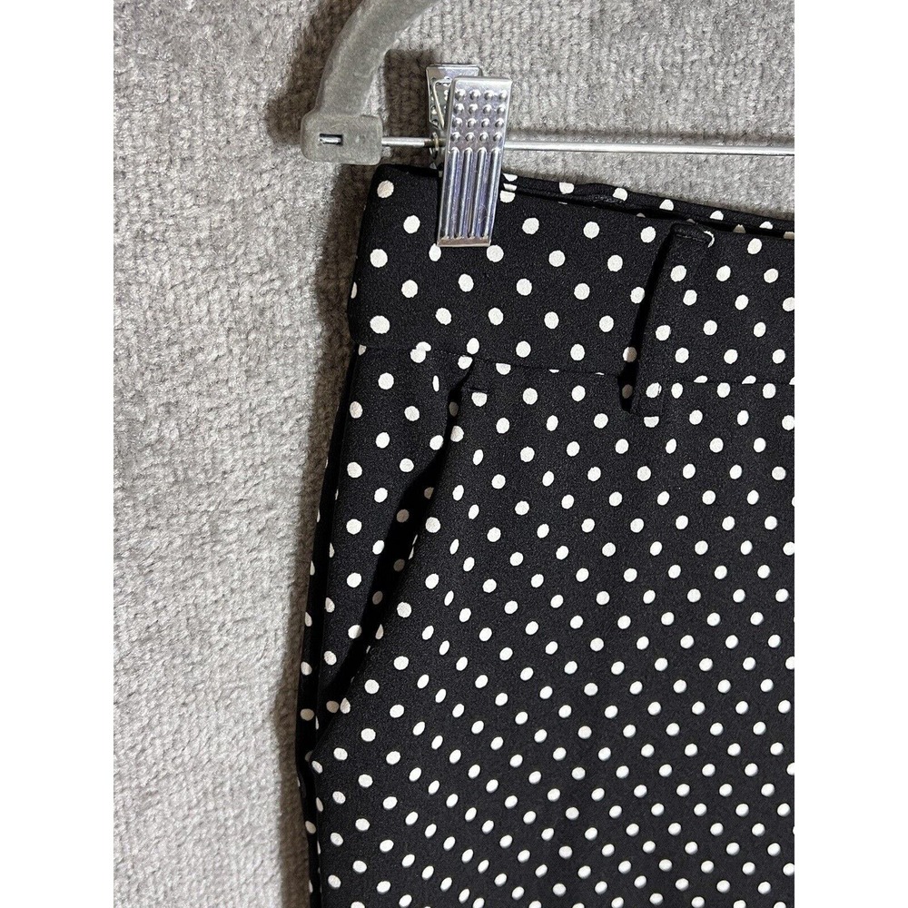 Jules & Leopold Polka Dot Pull On Stretch Pants‎ Womens Size Small Black Pockets - Picture 5 of 9